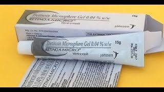 Hindi Review of Retino A Micro Gel For Acne Vulgaris  ClickOnCare [upl. by Pacheco]