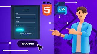 comment créer un formulaire de connexion moderne avec des effets de style CSS élégants [upl. by Christos65]