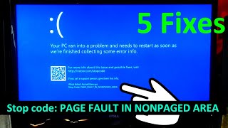 How to Fix Stop code Page Fault in Nonpaged Area Windows 10 11 [upl. by Adnawahs496]