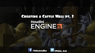 Houdini Engine Basics for Unity  Castle Wall Pt2 [upl. by Eiuqnom]