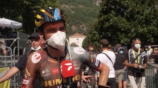 Reaction Hugo Houle After Stage 16 Of The 2022 Tour De France [upl. by Diann]