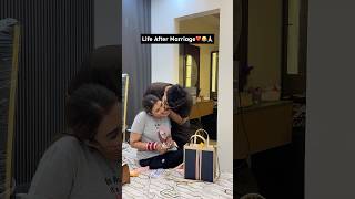 Life After Marriage❤️😂🙏🏻 rajatswati couplegoals husbandwifecomedy funny comedy ytshorts [upl. by Ahsenak]