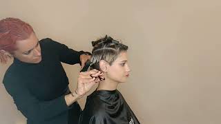 TUTORIAL  Taglio Moda Corto Donna Undercut [upl. by Donica842]