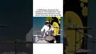 Karen Carpenter 1975 thecarpenters drummer bestdrummer [upl. by Ykcul519]