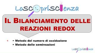 Bilanciamento reazioni REDOX 1 [upl. by Burkley928]