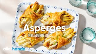 Asperges in bladerdeeg  Recept  Allerhande [upl. by Jamey]