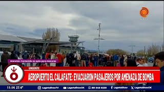 Aeropuerto El Calafate evacuaron pasajeros por amenaza de bomba  Noticias de Argentina [upl. by Knighton886]