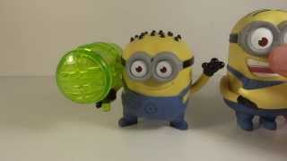 McDonalds Despicable Me 2 Minion Jerry Whizzer Whistle Toy Review [upl. by Ahtekahs749]