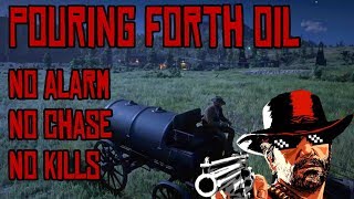 Red Dead Redemption 2 quotPouring Forth Oilquot How to steal oil wagon without raising alarm [upl. by Hnid]