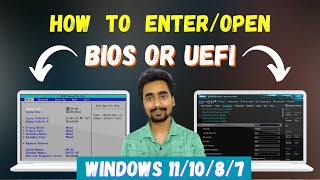 How To Enter BIOS or UEFI Settings in Windows 101178 in any Laptops amp PC  BIOS Me Kaise Jaye [upl. by Bolton645]