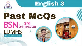 English BSN 3rd Semester Past McQs LUMHS PNS Jamshoro [upl. by Nahtal102]