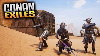 Conan Exiles Gameplay  Thrall Taking in the Stygian City Lets Play Conan Exiles [upl. by Hunter]