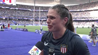 Joyful womens rugby sevens players celebrate bronze at Paris Olympics [upl. by Newman583]