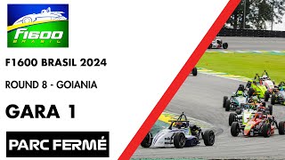 F1600 Brasil 2024  Round 8 Goiania  Gara 1 [upl. by Annahoj]