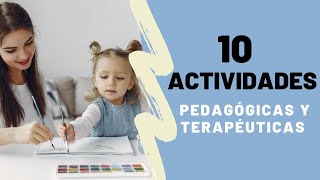 10 ACTIVIDADES PEDAGÓGICAS y TERAPÉUTICAS para NIÑOS con autismo para hacer en casa  PDF GRATIS [upl. by Saixela]