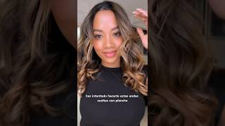 Cómo hacer ondas con plancha tutorial 🩷 ondasconplancha cabellorizado waves hairtutorial tips [upl. by Meirrak]