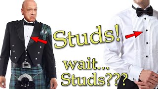 Studded Tux Shirts Are Wrong for Highland Dress Why Saxon Tux Shirt doesnt work w Prince Charlie [upl. by Irahcaz]