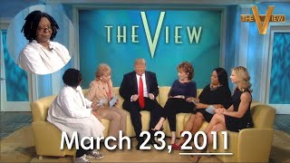 Whoopi Goldberg Sets The Record Straight On Trumps Claims About View Appearances  The View [upl. by Anilegnave]