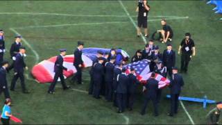 Skydiver falls with American flag [upl. by Wenz]