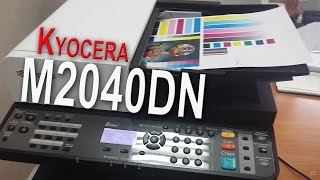 Kyocera M2040DN Первое включение Двухстороннее копирование Добавление бумаги Замена тонера [upl. by Jacintha]