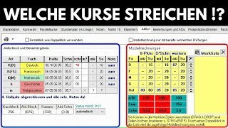 Fächerwahl Oberstufe BW Streichkurse  Kurse streichen [upl. by Zetes]