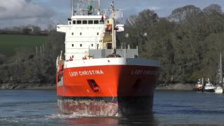 Cargo Ships quotLady Christinaquot amp quotArctica Havquot Arriving At Fowey [upl. by Adhamh]