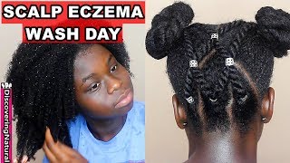 Scalp Eczema Wash Day Routine for Kids w Reagan Sanai  Discovering Natural [upl. by Atalaya]