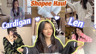 SHOPEE HAUL  haul một LOẠT 😱 CARDIGAN len 🧶 siêu ấm và xinhhh  It’s Búnn [upl. by Hubey]