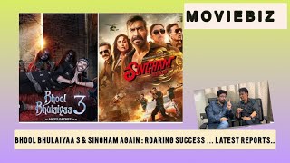 BHOOL BHULAIYAA 3 amp SINGHAM AGAIN ROAR AT BO… Latest reports [upl. by Yendis883]