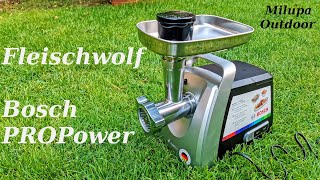 quotFleischwolf Bosch PRO Powerquot  Unboxing und kurzer Test  über 20 FunktionenFleischwolf »MFW68660« [upl. by Tocs]