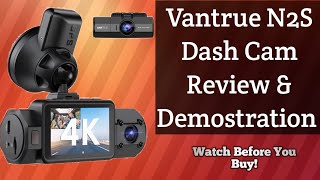 VanTrue N2S dashcam unboxing hardwiring test pros amp cons [upl. by Latini183]