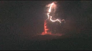 April 5 2018  Shinmoedake Explodes  Volcanic Lightning  Japan [upl. by Layod435]