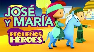 HISTORIAS DE LA BIBLIA PARA NIÑOS 📖🤱🏻  JOSE Y MARIA  PEQUEÑOS HEROES [upl. by Sulrac6]