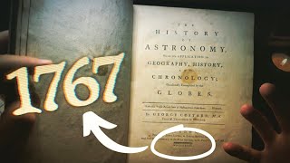 Extremely Old 1767 Astronomy Book from the 1700s  ASMR Whisper [upl. by Hibbs445]