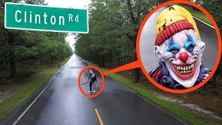 if your drone sees this on Haunted Clinton Road DO NOT try to pass him Drive away FAST [upl. by Chauncey542]