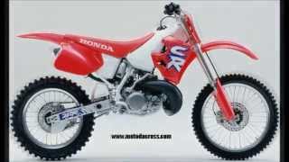 Evolution of Honda cr 250 from 1973 to 2007 [upl. by Oicinoid]