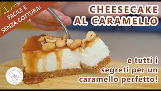 CHEESECAKE AL CARAMELLO SALATO tutti i segreti per un caramello perfetto ricetta HO VOGLIA DI DOLCE [upl. by Joletta]