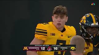 Iowa ROBBED of GAME WINNING TOUCHDOWN vs Minnesota [upl. by Yolande]