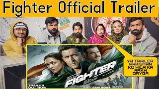 Reaction on Fighter Official Trailer  Hrithik Roshan Deepika Padukone Anil Kapoor Siddharth Anand [upl. by Eiznekcam]