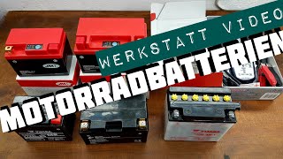 Motorradbatterie  Pflege  richtiges laden [upl. by Ilera976]