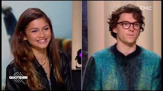 TOM HOLLAND AND ZENDAYA INTERVIEW QUOTIDIEN 29112021 part 1 [upl. by Nylessej]