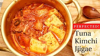 How to Tuna Kimchi Jjigae  Perfected Recipe  Just Follow [upl. by Ynohtna]