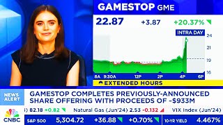 CNBC Today On GameStop GME Stock GME Offering Completed [upl. by Burnley575]