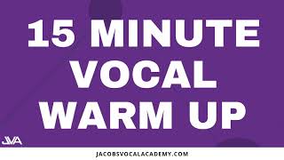 15 Minute Vocal Warm Up [upl. by Ahsyla]