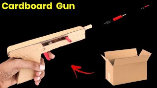 Best Cardboard Gun  how to make working gun  how to make rifle at home  best project [upl. by Ttevi]