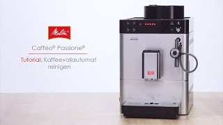 Melitta® Passione®  Tutorial Kaffeevollautomat reinigen [upl. by Anair]