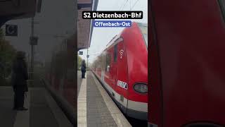 OffenbachOst Einfahrt RB423S2➡️DietzenbachBhf br423 sbahn shorts [upl. by Haas]