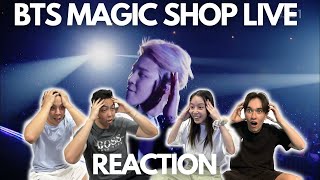 BTS MAGIC SHOP LIVE REACTION [upl. by Neural372]