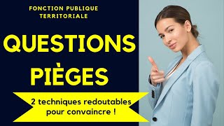 Oral fonction publique  Questions pièges 😱 2 techniques redoutables pour convaincre le jury 👌 [upl. by Wenona]