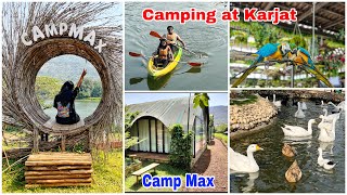 Camping at Karjat  Camp Max Kalote  Best Place for Camping in Mumbai  Pritis World [upl. by Sarita]